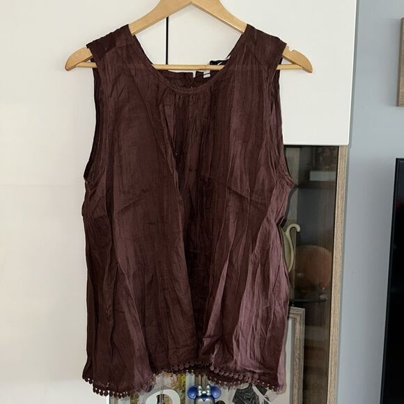 ZARA | Brown | RAMIE PASSEMENTERIE BLOUSE - Picture 13 of 14